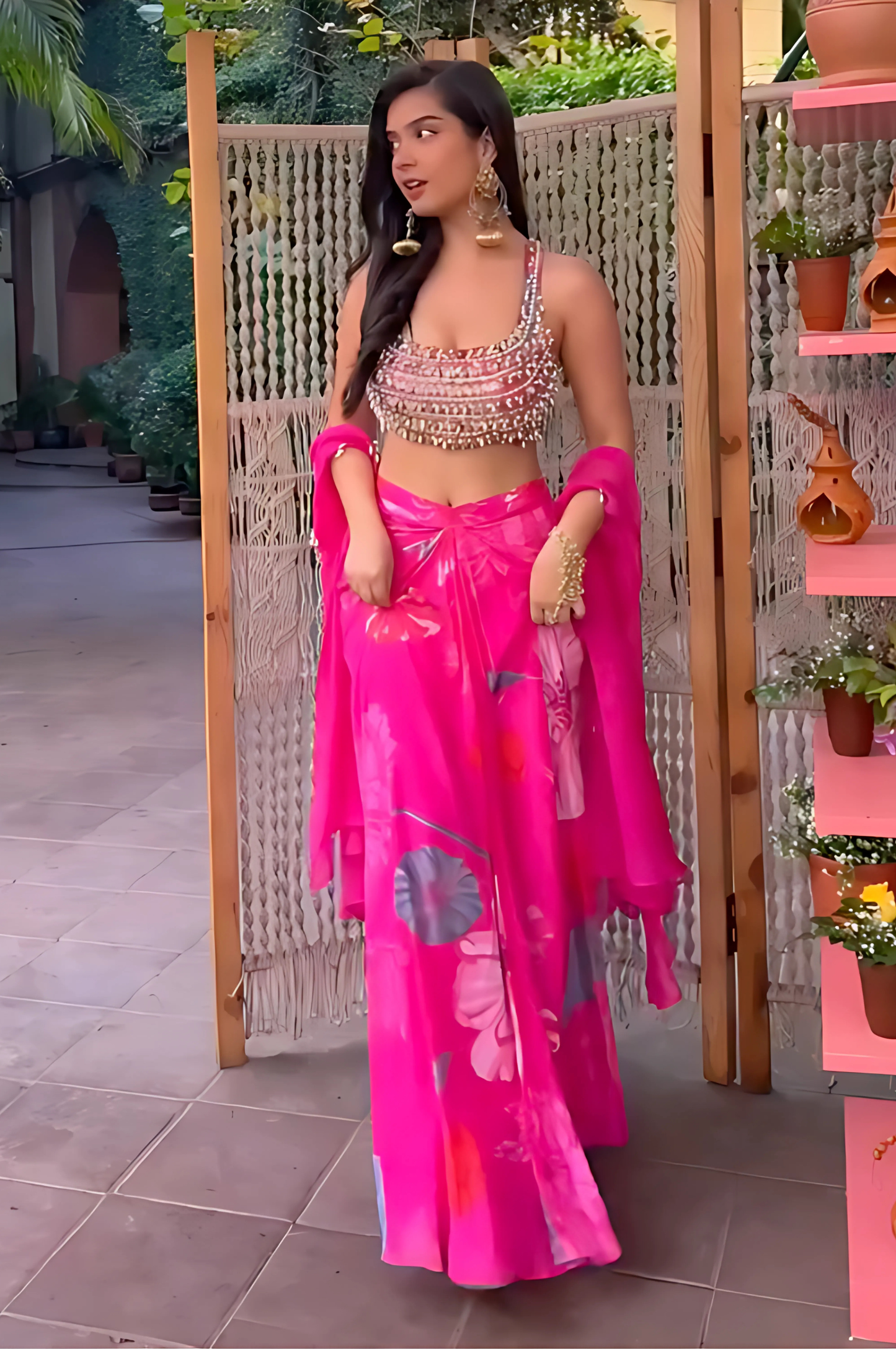 Harshita Roopchandani in Drop Bliss Shrug Set