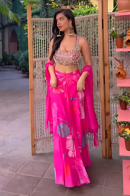 Harshita Roopchandani in Drop Bliss Shrug Set
