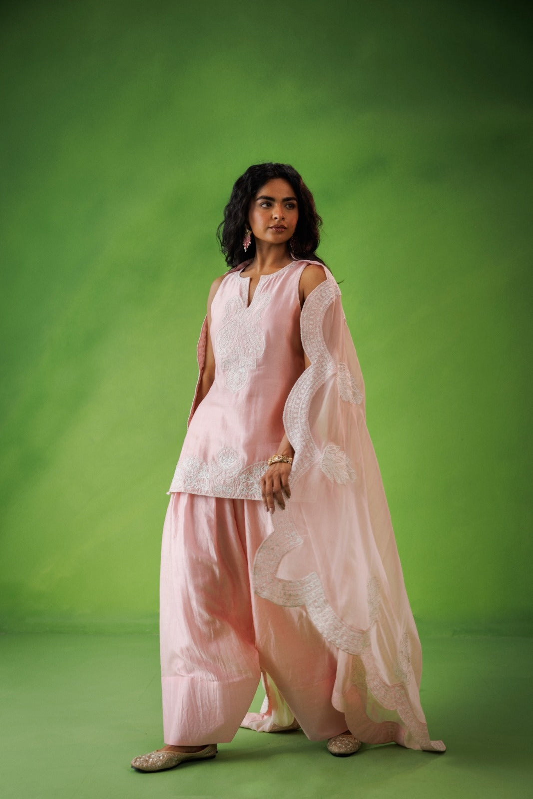 Baby Pink Farshi Salwar Set