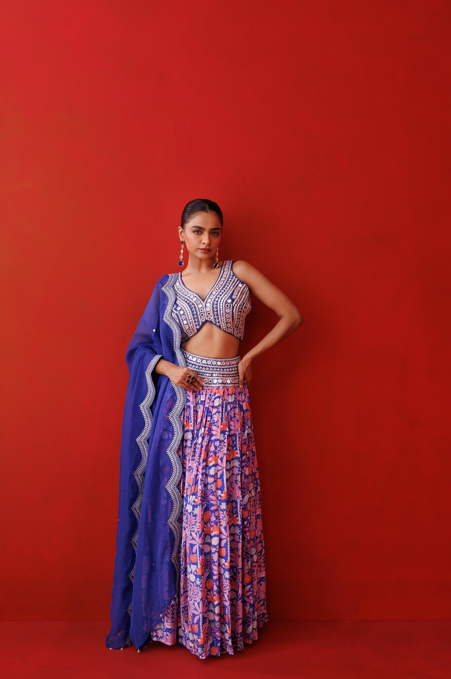 Saphire serene lehenga set