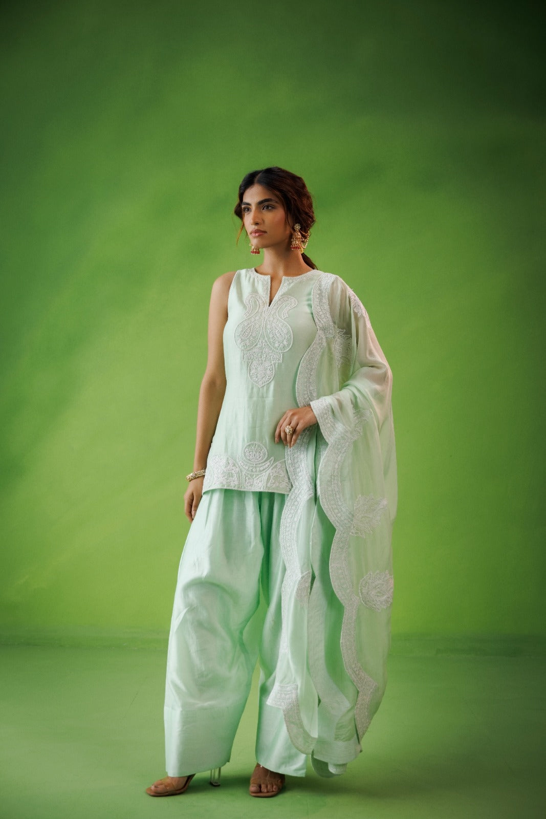 Mint Green Farshi Salwar Set