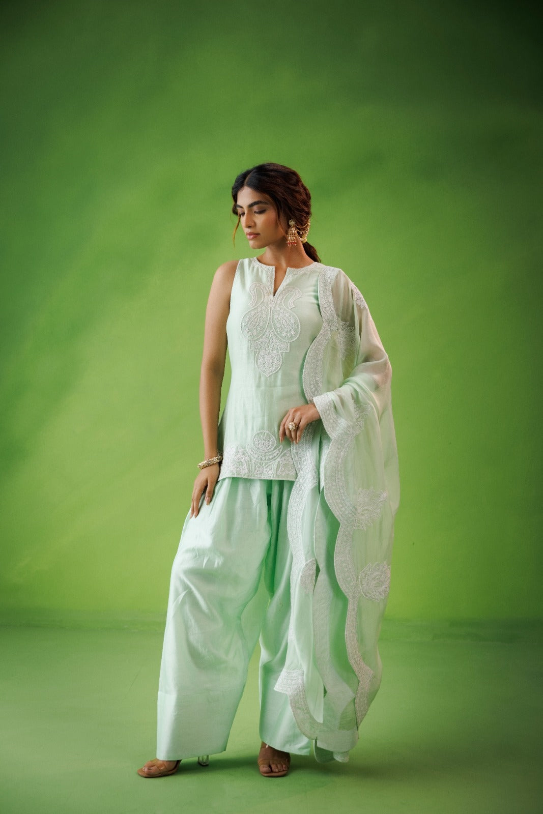 Mint Green Farshi Salwar Set