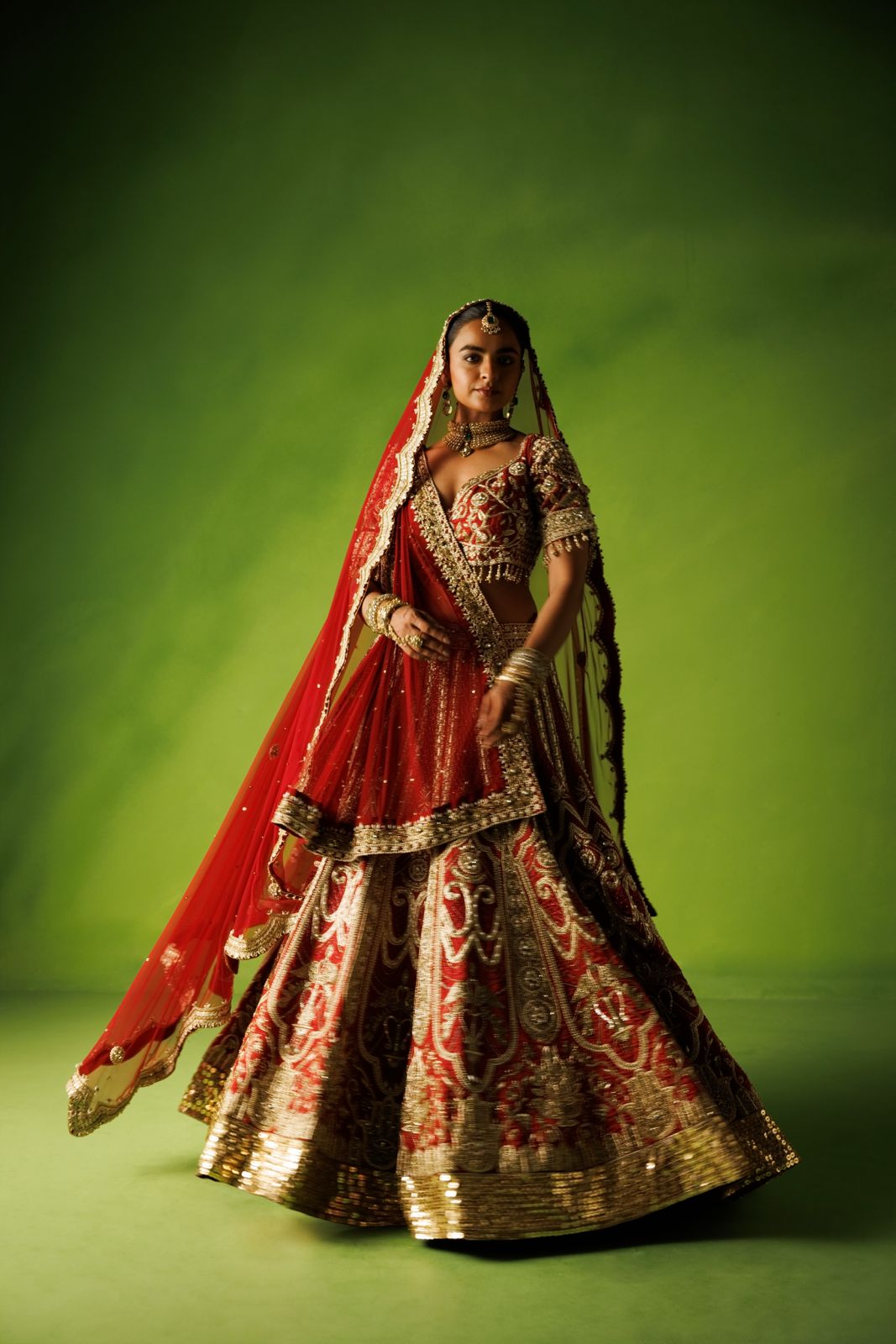Afsaana bridal lehenga set